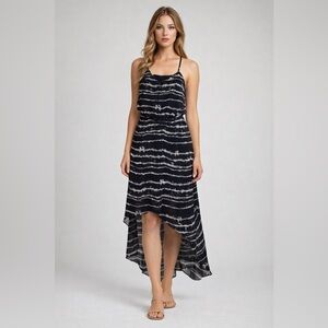 Express Black and White Patterned Maxi Dress